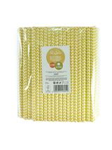 Słomki papierowe shake 8 mm żółte (144 szt.) - FSC Mix Credit