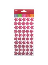 Naklejki brokatowe z pianki różowy