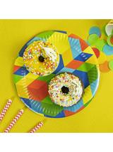 Talerze papierowe - Klocki (8 szt.) - FSC Mix Credit