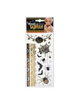 Metaliczne tatuaże halloweenowe