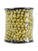 Łańcuch z koralami na szpuli złoty