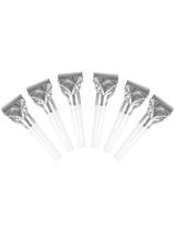 Gwizdki Celebrate! (6 szt.) srebrne