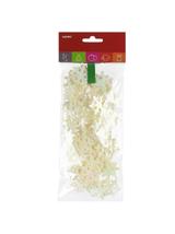 Łańcuch śnieżynki - ecru