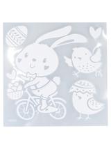 Ażurowe naklejki z brokatem