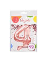 Balon foliowy cyferka XXL stojący nr 4