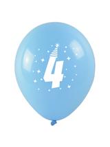 Balony z nadrukiem cyferki - 4 (3 szt.)