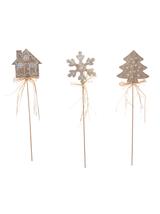 Drewniane piki - mix świątecznych wzorów