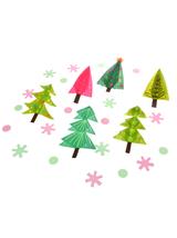 Świąteczne naklejki dekoracyjne 3D (24 szt.)