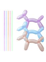 Balony do modelowania - pastelowe makaroniki (100 szt.)