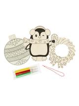 Drewniana ozdoba zrób to sam - zimowe wzory