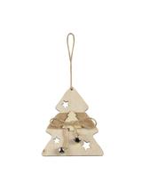 Drewniana zawieszka z dzwoneczkami