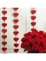 Girlanda pionowa z serduszek 2 m