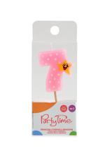 Świeczka cyferka z gwiazdką nr 7