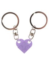 Breloki - serce z klocków