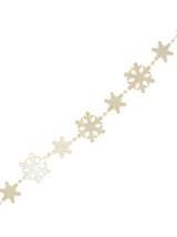 Łańcuch śnieżynki - ecru