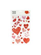 Walentynkowa dekoracja okna - elektrostatyczna