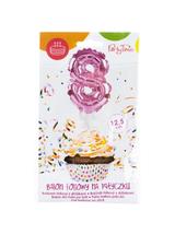 Balon foliowy na patyczku nr 8 różowy