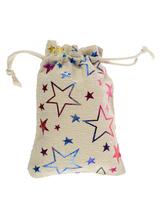 Jutowe worki na prezenty z nadrukiem (3 szt.)