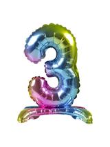 Balon foliowy cyferka stojący nr 3