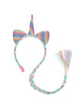 Opaska jednorożec z warkoczem