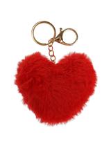 Brelok puchate serce