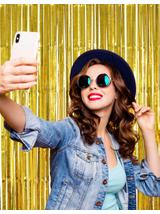 Fotościanka party złota