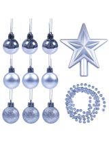 Zestaw choinkowy (11 elementów) srebrny