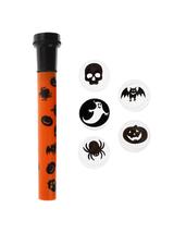 Latarka z nakładkami - halloweenowe wzory