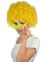 Peruka afro XXL żółta