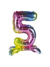 Balon foliowy cyferka stojący nr 5
