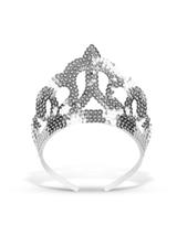 Tiara cekiny srebrna
