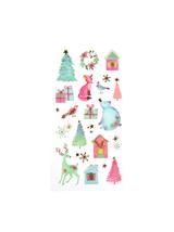 Naklejki świąteczne - pastelowy czar