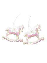 Zestaw cekinowych koników na biegunach (2 szt.)