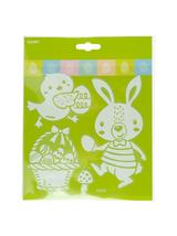 Ażurowe naklejki z brokatem