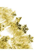 Łańcuch dekoracyjny - śnieżynki złoty