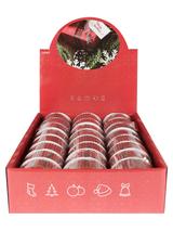 Dekoracyjna taśma z kryształkami czerwona