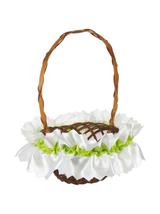 Kolorowa serwetka zdobiąca koszyczek