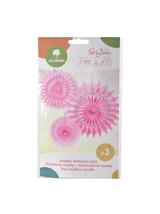 Rozety dekoracyjne (3 szt.) różowe - FSC Mix Credit