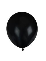 Balony pastelowe jednokolorowe czarne (10 szt.)