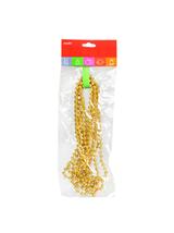 Łańcuch perełki 4 mm złoty