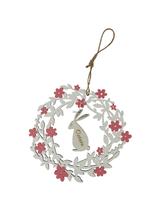 Drewniany wieniec z króliczkiem - FSC 100%