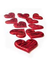 Serduszka przyklejki - zestaw w PVC (12 szt.)