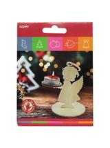 Świecznik drewniany - aniołek