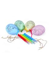 Zestaw pisanek zawieszek do samodzielnej dekoracji (pisanki, mazaki, sznureczki)