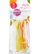 Widelce plastikowe w soczystych kolorach (6 szt.)