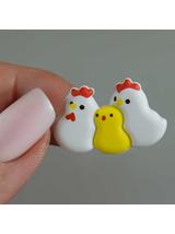 Naklejki kurczaczki 3D