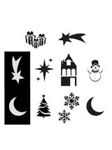 Szablony do sztucznego śniegu (10 szt.)