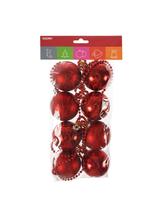 Bombki na łańcuchu - czerwone