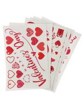 Walentynkowa dekoracja okna - elektrostatyczna