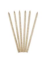 Świeczki party - eko-brokat (6 szt.)